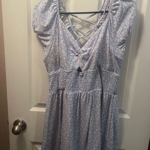 No Boundaries Midi Dress with Corset Backing and Cinched Waist